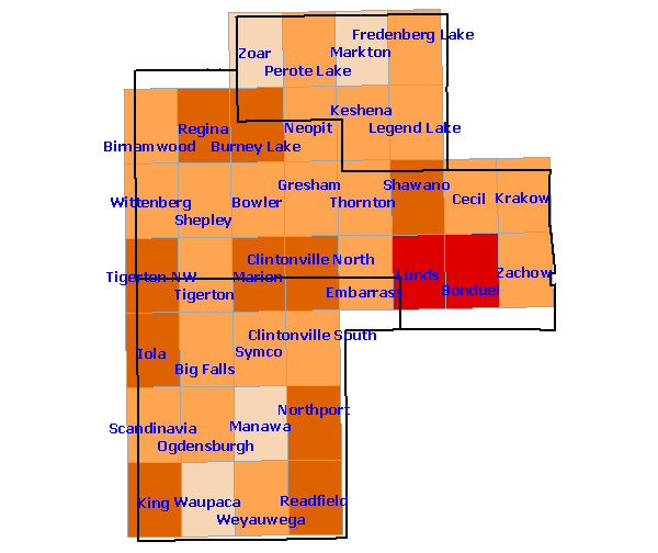 Confirmed Species Region 14 Map