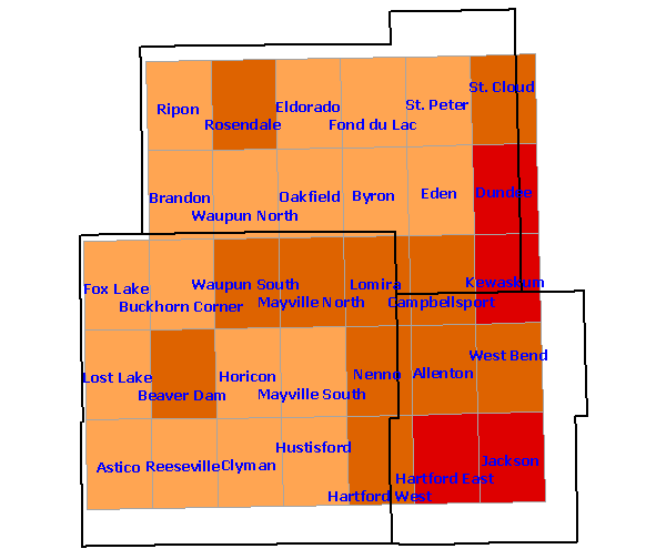 Confirmed Species Region 18 Map