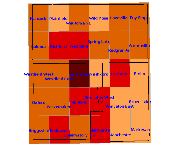 Confirmed Species Region 19 Map