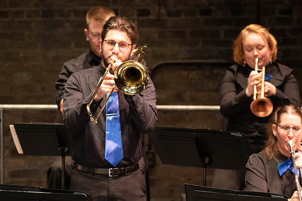 Big Band Trombone and Trumpet players
