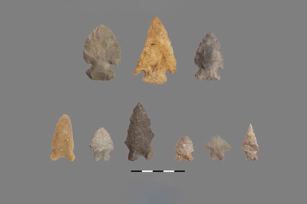 Thebes (knives, alternate edge beveling) Bifurcate base